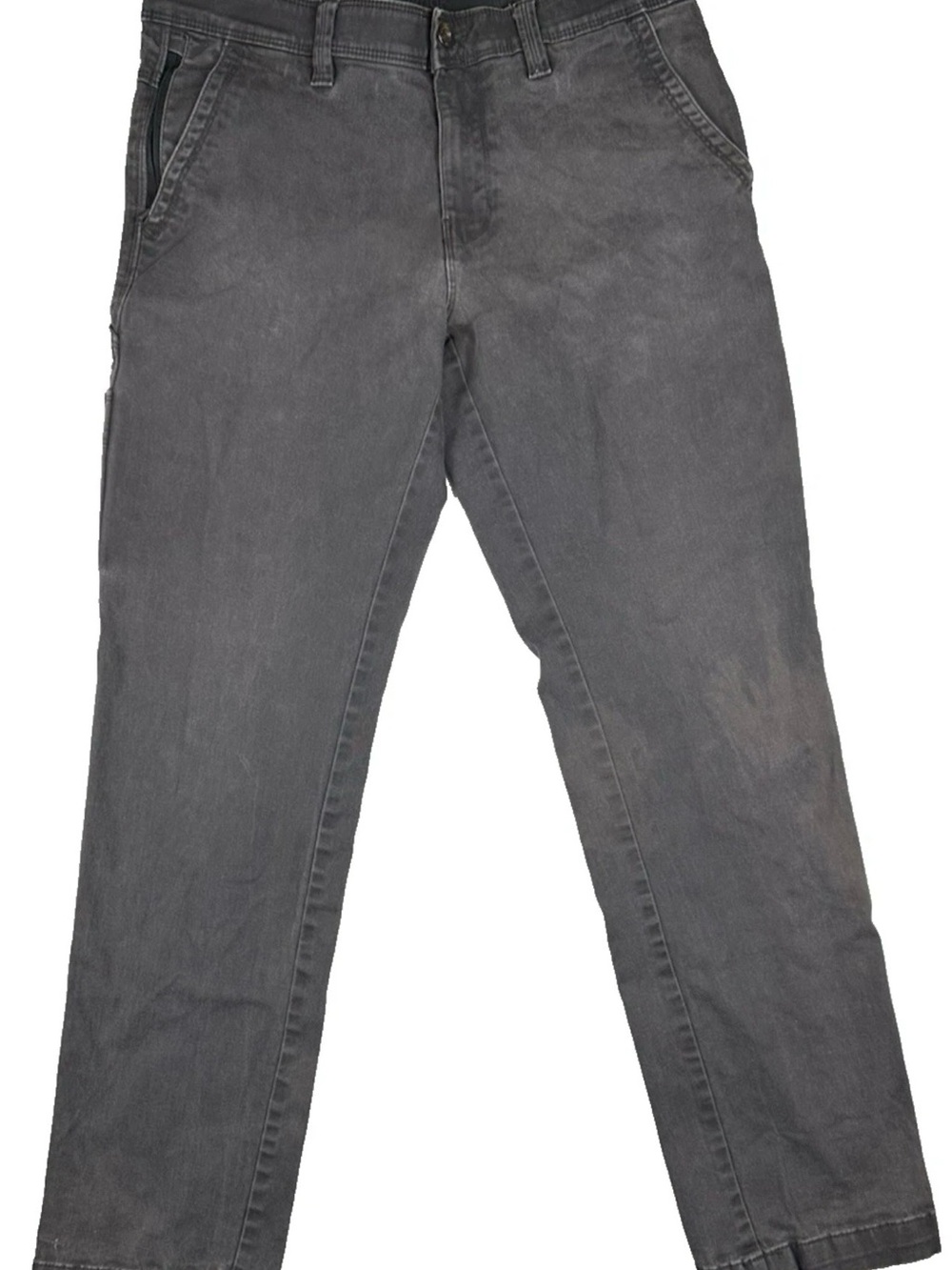 Men's Straight Jeans in Charcoal Gray - Classic Casual Fit